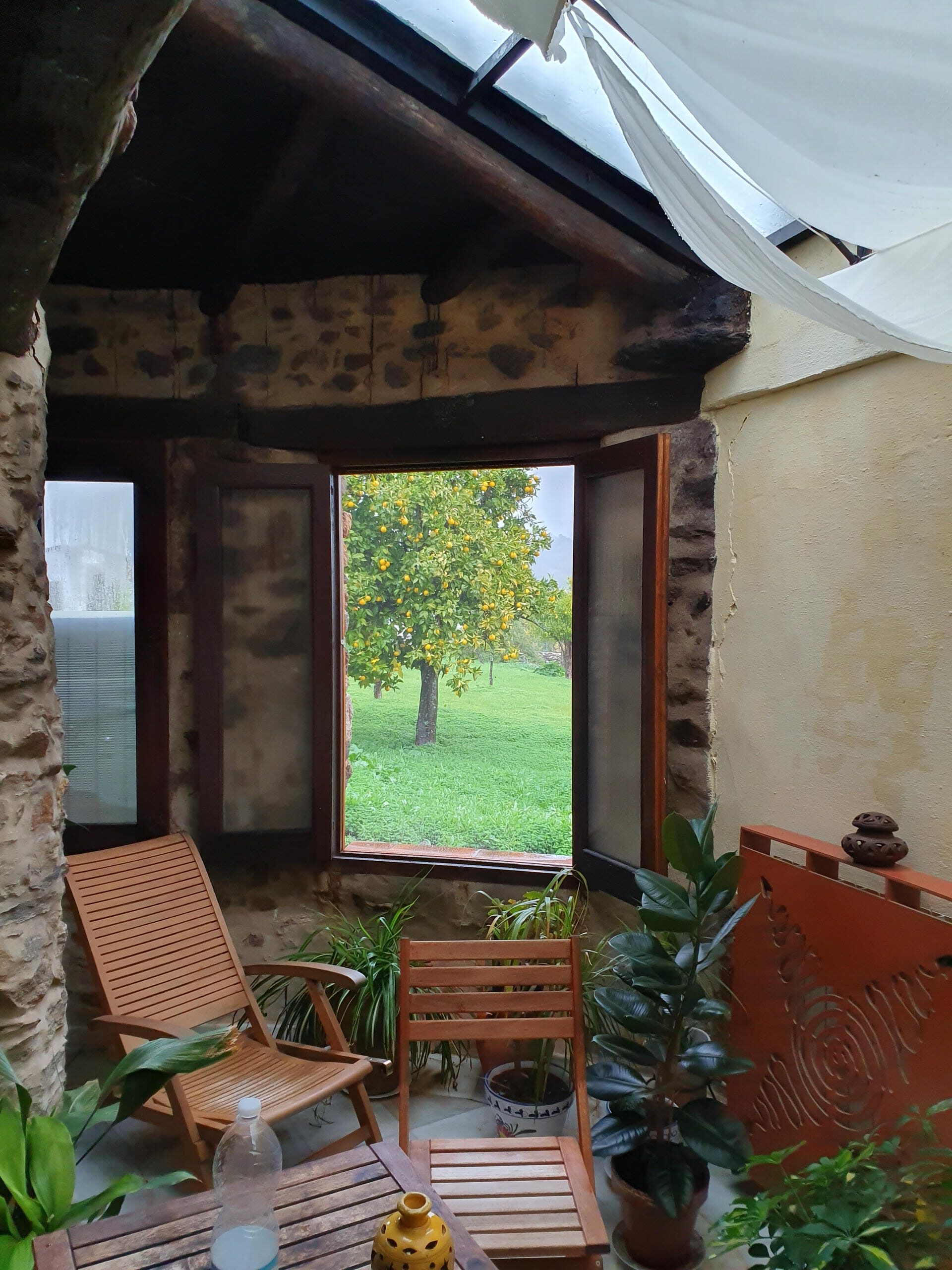 Ventana con vistas al campo